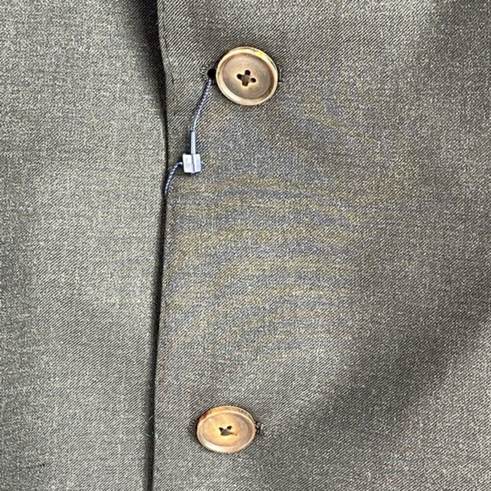 Buttoned DownTailored Fit Italian Wool Suit Jacket - Picture 5 of 13